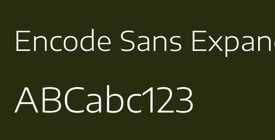 Encode Sans Expanded Light
