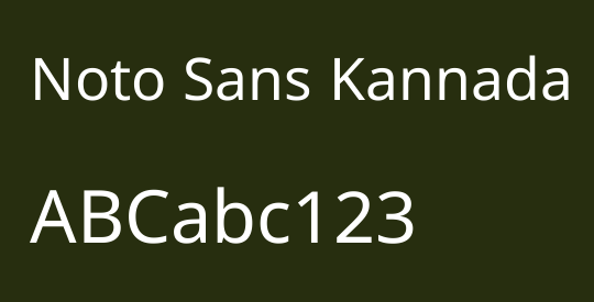 Noto Sans Kannada