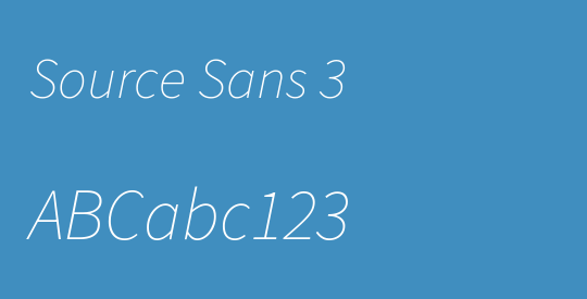 Source Sans 3