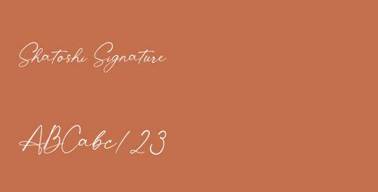 Shatoshi Signature