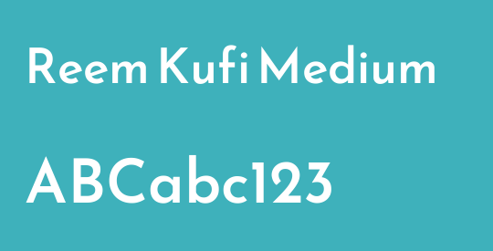 Reem Kufi Medium