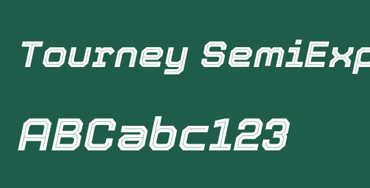 Tourney SemiExpanded ExtraBold