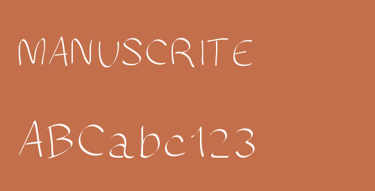 MANUSCRITE