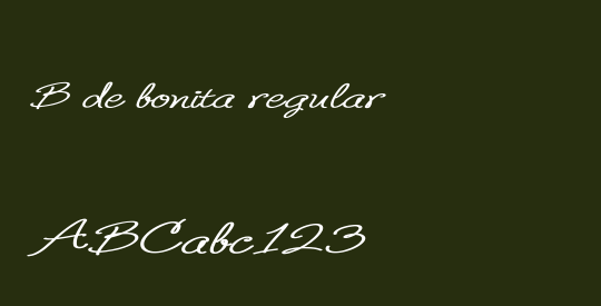 B de bonita regular