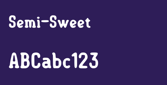 Semi-Sweet