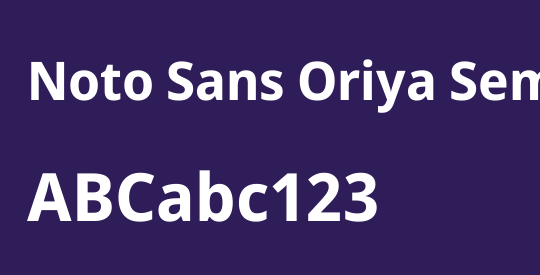 Noto Sans Oriya SemiCondensed