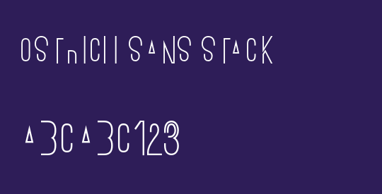 Ostrich Sans Stack