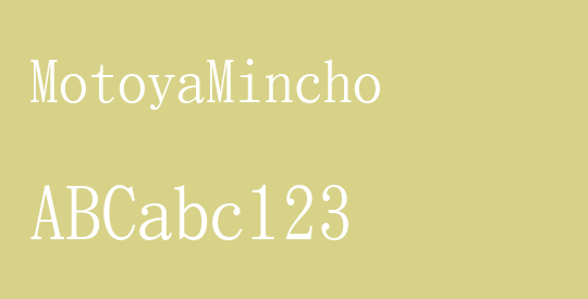 MotoyaMincho