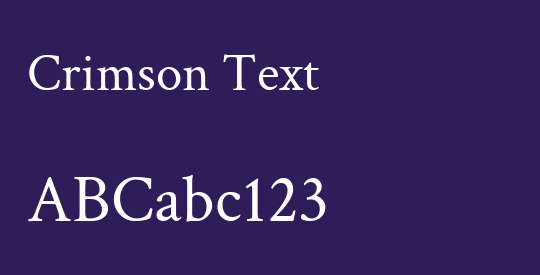 Crimson Text