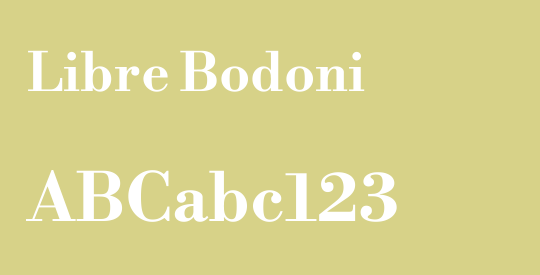 Libre Bodoni