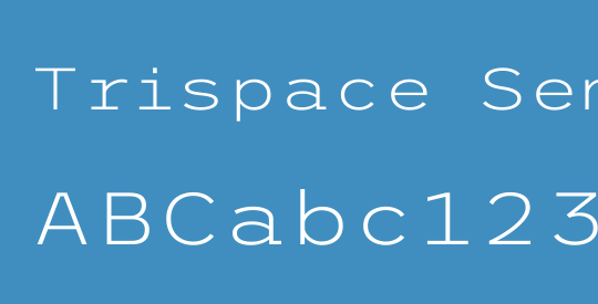 Trispace SemiExpanded ExtraLight