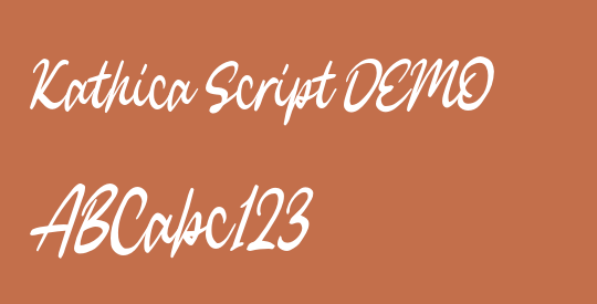 Kathica Script DEMO