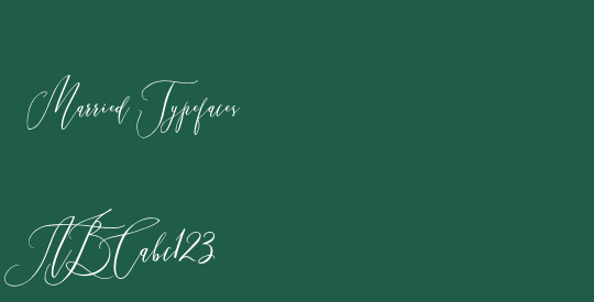Married Typefaces