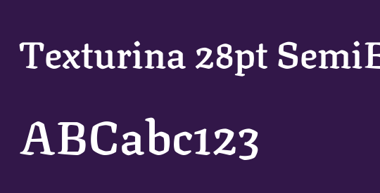 Texturina 28pt SemiBold