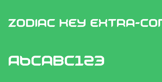 Zodiac Key Extra-Condensed