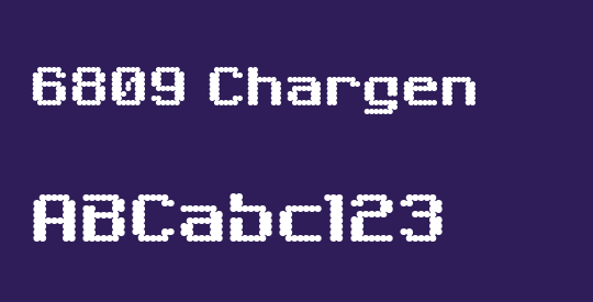 6809 Chargen