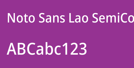 Noto Sans Lao SemiCondensed Medium