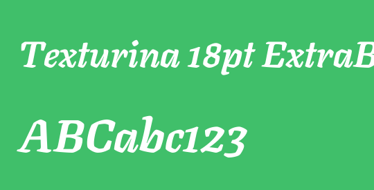 Texturina 18pt ExtraBold