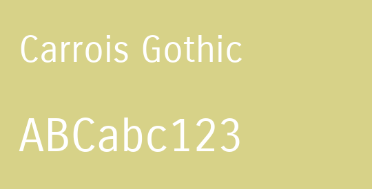 Carrois Gothic