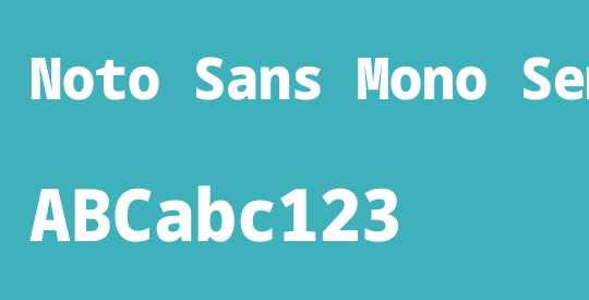 Noto Sans Mono SemiCondensed Black