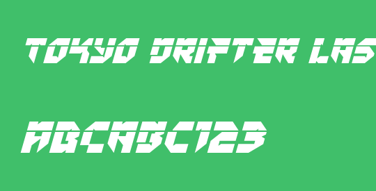 Tokyo Drifter Laser Italic