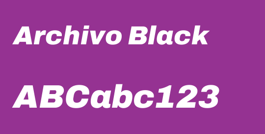 Archivo Black