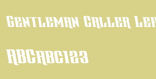 Gentleman Caller Leftalic