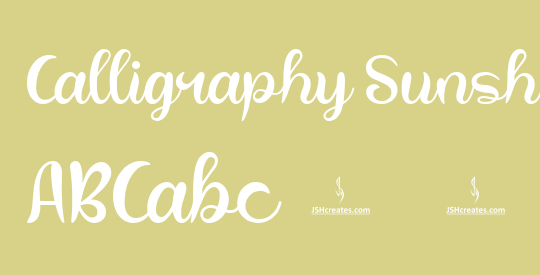 Calligraphy Sunshine
