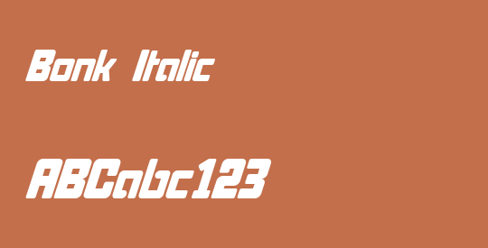 Bonk Italic