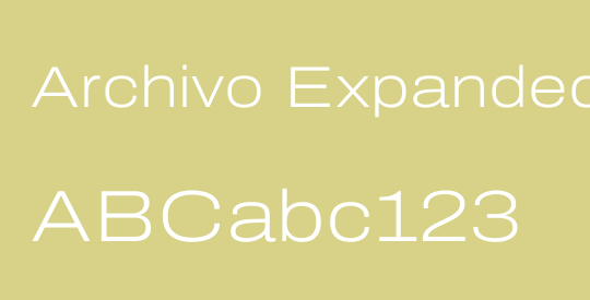 Archivo Expanded ExtraLight