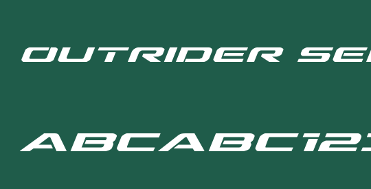 Outrider Semi-Bold Italic