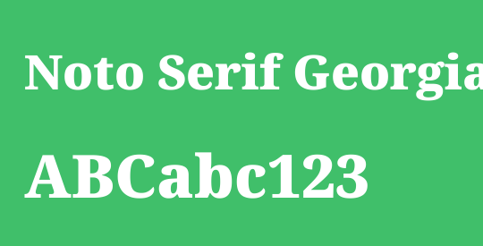 Noto Serif Georgian Black