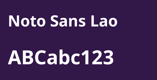 Noto Sans Lao