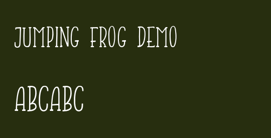 Jumping Frog Demo