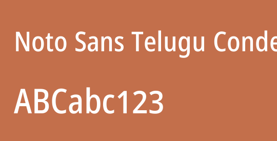 Noto Sans Telugu Condensed Medium