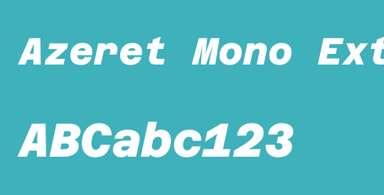 Azeret Mono ExtraBold