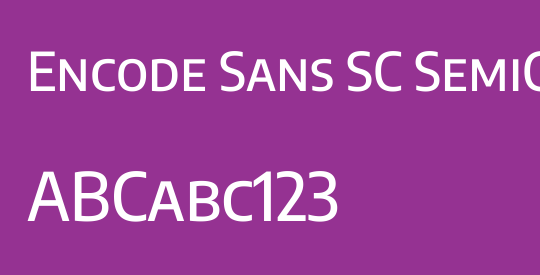 Encode Sans SC SemiCondensed Medium