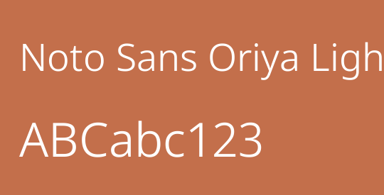 Noto Sans Oriya Light