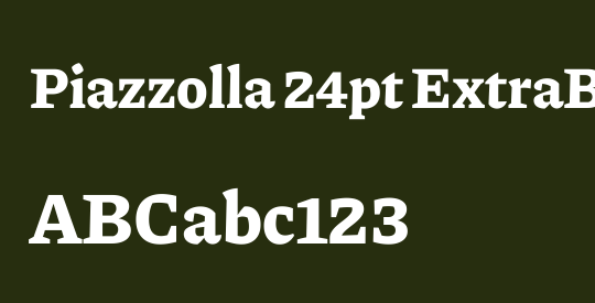 Piazzolla 24pt ExtraBold