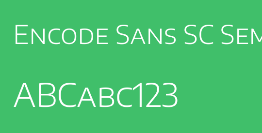 Encode Sans SC SemiExpanded Light