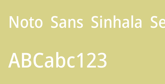 Noto Sans Sinhala SemiCondensed Medium