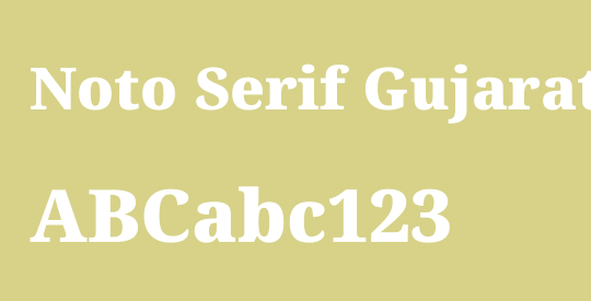 Noto Serif Gujarati Black