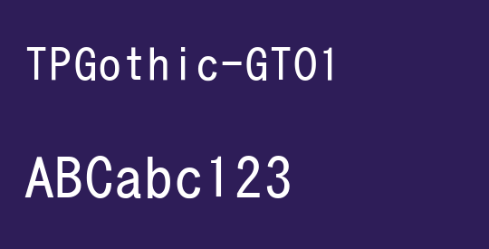 TPGothic-GT01