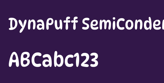 DynaPuff SemiCondensed
