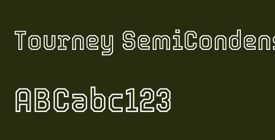 Tourney SemiCondensed