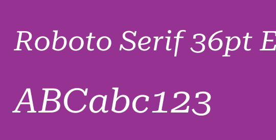 Roboto Serif 36pt Expanded