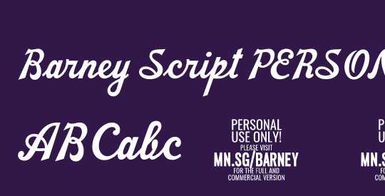 Barney Script PERSONAL USE
