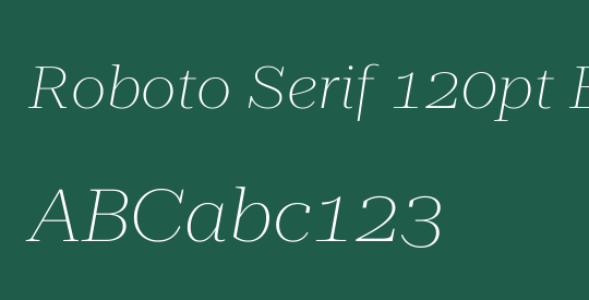 Roboto Serif 120pt Expanded Thin
