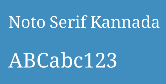 Noto Serif Kannada
