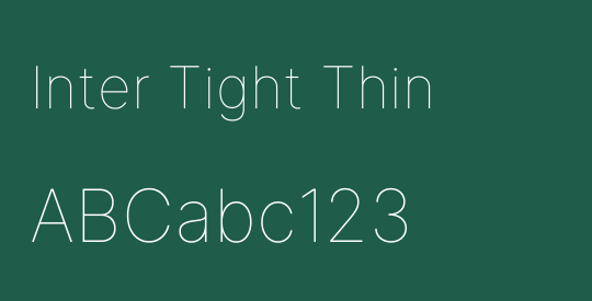 Inter Tight Thin
